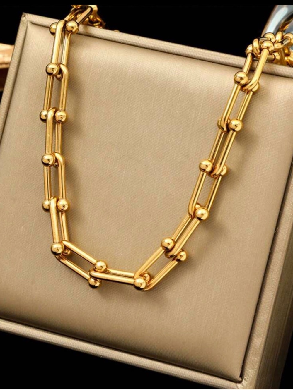 Stainless Steel Chain Necklace -Women Jewelry
